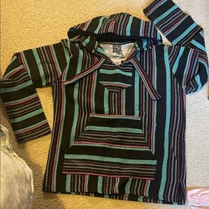 Striped Multicolor Hooded Tunic